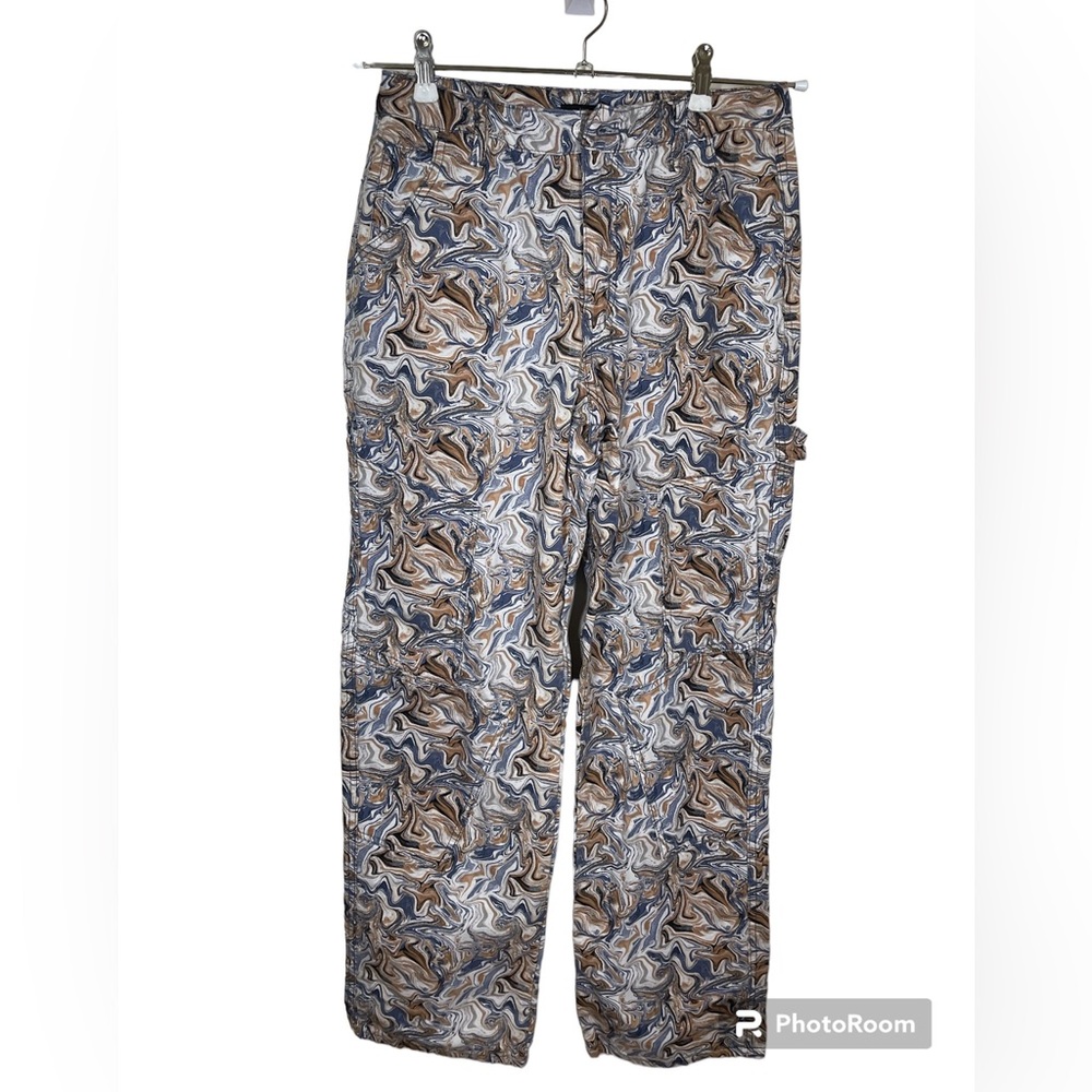 Forever 21 marble print cargos